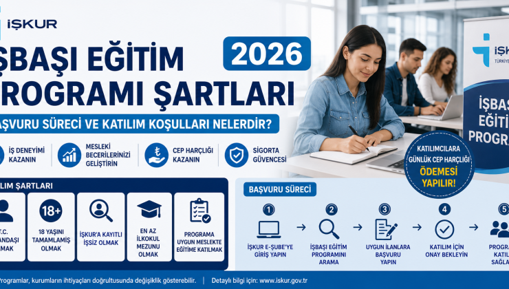 İŞKUR İşbaşı Eğitim Programı Şartları 2026 | Başvuru Süreci ve Katılım Koşulları Nelerdir?